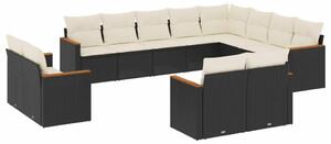 VidaXL Polyrattan Kerti Ülőgarnitúra - 12 részes