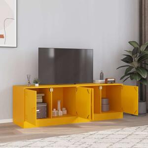 VidaXL Acél TV-szekrény Szett - Mustársárga - 2 db - 67x39x44 cm