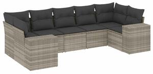 VidaXL Polyrattan Kerti Ülőgarnitúra - 7 részes