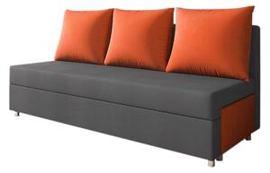 LISA kanapé, szürke/narancs (alova 48/alova 50)