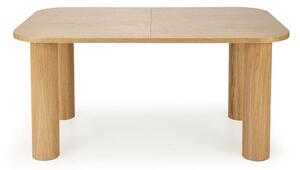 Asztal Houston 1412, Tölgy, 77x100x160cm, Hosszabbíthatóság, Közepes sűrűségű farostlemez, Természetes fa furnér