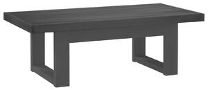 VidaXL Dohányzóasztal NOAIN Fekete 119 x 60 x 40 cm Tömör Fenyőfa