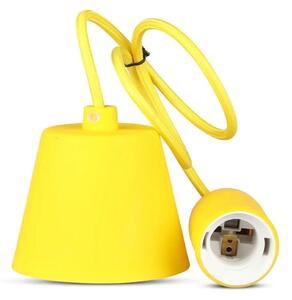 V-TAC sárga szilikon függeszték, E27 foglalattal - SKU 3485