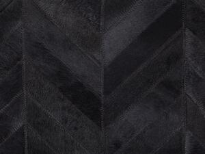 Fekete bőrszőnyeg 160 x 230 cm BELEVI