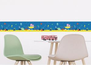 Peppa Pig Sea öntapadó bordűr, 500 x 9,7 cm