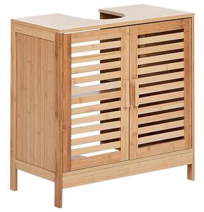 Mosdószekrény MISSOULA Bambusz 60 cm Világosbarna