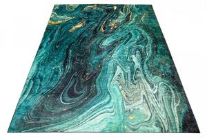TOSCANA Modern szőnyeg a zöld és a kék árnylataiban Szélesség: 80 cm | Hossz: 150 cm
