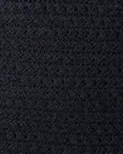 Fekete pamut kosár kétdarabos szettben PANJGUR