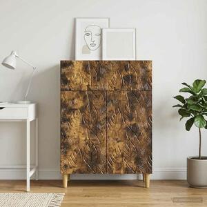 VidaXL Széf Füstös Tölgy 66 x 34,5 x 90 cm Szerelt Fa