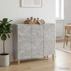 VidaXL Széf Betonszürke 89 x 34,5 x 80 cm Szerelt Fa