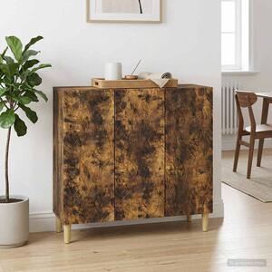 VidaXL Széf Füstös Tölgy 89 x 34,5 x 80 cm Szerelt Fa