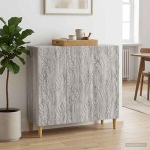 VidaXL Széf Szürke Sonoma 89 x 34,5 x 80 cm Szerelt Fa