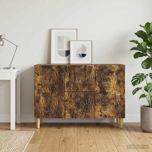 VidaXL Széf Füstös Tölgy 89 x 34,5 x 60 cm Szerelt Fa