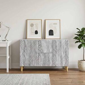 VidaXL Széf Szürke Sonoma 89 x 34,5 x 60 cm Szerelt Fa