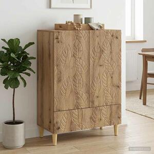 VidaXL Széf Kézműves Tölgy 66 x 34,5 x 95 cm Szerelt Fa