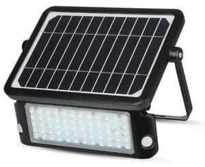 V-TAC napelemes mozgásérzékelős LED reflektor 10W természetes fehér 110 Lm/W - SKU 9869