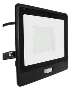 V-TAC beépített mozgásérzékelős LED reflektor 50W hideg fehér, fekete házzal - SKU 20291