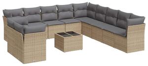 VidaXL Polyrattan Kerti Ülőgarnitúra - 12 részes - Bézs