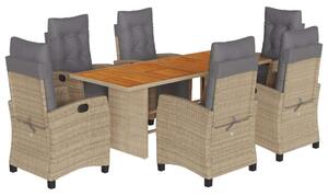 VidaXL Polyrattan Kerti Étkezőgarnitúra - 8 Fő