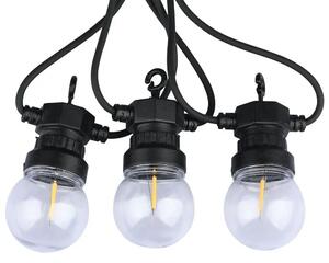 V-TAC LED party fényfüzér 5m 10db filament fényforrással, meleg fehér - SKU 212728