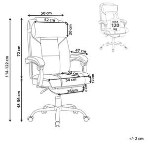 Irodai szék Luxy (fekete). 1011239