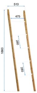 Polc (létra alakú) Rea SONOMA Bambusz 176cm