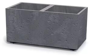 Virágcserép Prosperplast SIERRA CASE betonhatású 77 cm szürke