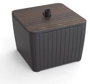 Keter Luzon Deco walnut / grafit kerti asztal