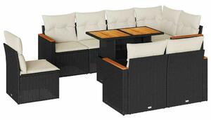 VidaXL Polyrattan Kerti Ülőgarnitúra - 9 részes