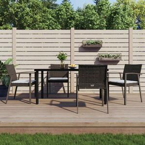 Polyrattan Kerti Étkezőgarnitúra - 5 részes
