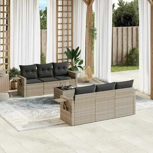 VidaXL Polyrattan Kerti Ülőgarnitúra - 7 részes