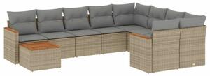 VidaXL Polyrattan Kerti Ülőgarnitúra - 10 részes