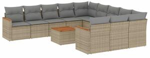 VidaXL Polyrattan Kerti Ülőgarnitúra - 12 részes
