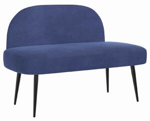 VidaXL Kárpitozott pad háttámlával Rendőrségi kék 110 x 60 x 76 cm