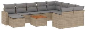 VidaXL Polyrattan Kerti Ülőgarnitúra - 11 részes