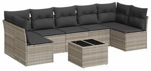 VidaXL Polyrattan Kerti Ülőgarnitúra - 8 részes