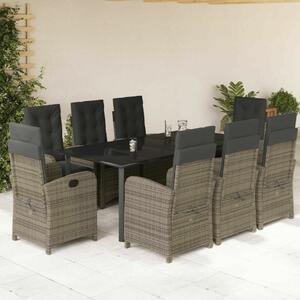 VidaXL Polyrattan Kerti Étkezőgarnitúra - 8 Fő