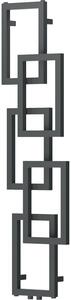 Mexen Grid, dekoratív fürdőszobai radiátor 1360 x 390 mm, 349 W, grafit, W215-1360-390-00-66