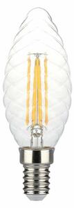 V-TAC 4W E14 meleg fehér dimmelhető filament C35 LED csavart gyertya égő - SKU 214367