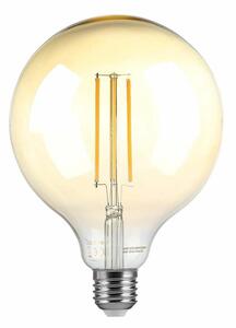 V-TAC 8W borostyán E27 dimmelhető filament G125 LED égő, 2200K - SKU 217155