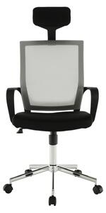 Irodai szék, világosszürke/fekete, DAKIN