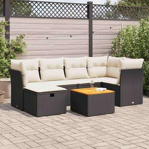 VidaXL Polyrattan Kerti Ülőgarnitúra - 7 részes