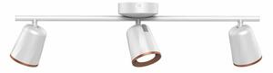 V-TAC háromfejű 15W beltéri fehér fali LED lámpa, meleg fehér, 100 Lm/W - SKU 218258