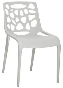 Kerti szék - Világosszürke műanyag szék - MORGAN