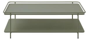 Zöld fém dohányzóasztal 55x110 cm Yuba – Unique Furniture