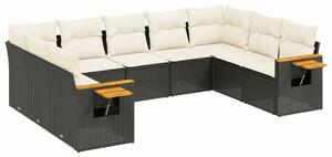 VidaXL Polyrattan Kerti Ülőgarnitúra - 9 részes