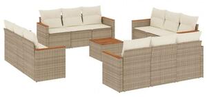 VidaXL Polyrattan Kerti Ülőgarnitúra - 13 részes - Bézs