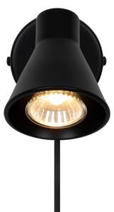 Nordlux modern skandináv fali lámpa eik matt fekete nor45761003