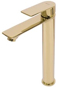 Magasított fürdőszobai mosdó csaptelep Mayson Gold