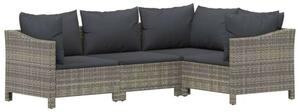 VidaXL Polyrattan Kerti Ülőgarnitúra - 7 részes - Szürke